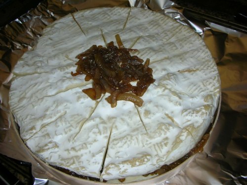 Brie, ready for oven