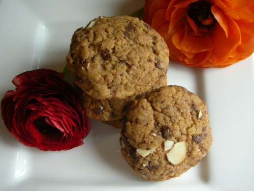 pile o' cookies with ranunculus