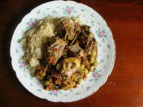 Rebbetzin's Roast with couscous